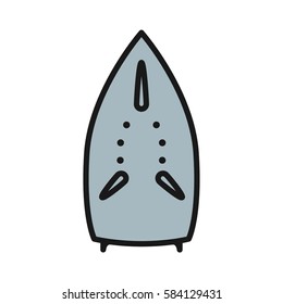 Iron Old Minimalistic Flat Line Color Stroke Icon Pictogram Illustration