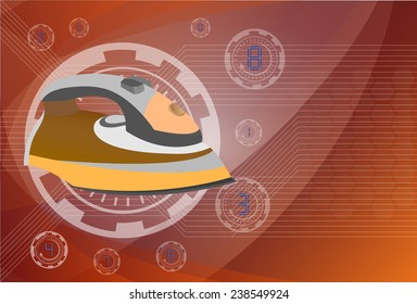 Iron on the background technologies.