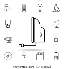 iron outline icon. Technology icons universal set for web and mobile