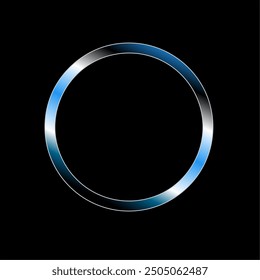Iron plate colored circle or frame. vector illustration