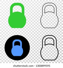 Iron pound EPS vector icon with contour, black and colored versions. Illustration style is flat iconic symbol on chess transparent background.
