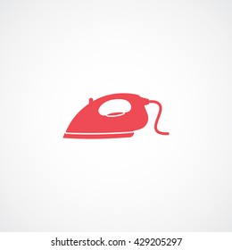 Iron Red Icon On White Background
