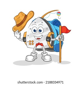 the iron scout vector. cartoon character