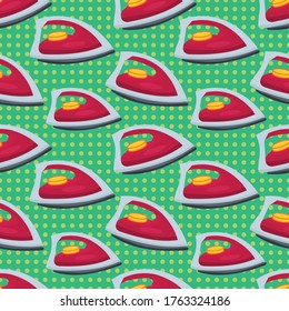 an iron seamless pattern vector illustration 