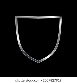 Color del degradado de Ilustración vectorial del escudo de hierro