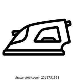 Iron simple outline icon. Electronic devices icon
