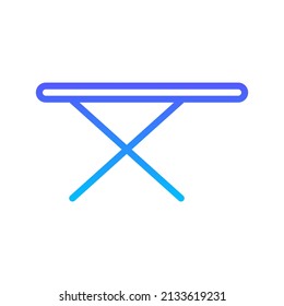 Iron Stand Line Gradient Icon Design