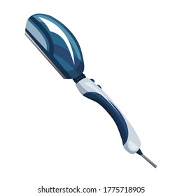 Iron steamer. Vertical smoothing iron. Vector iron