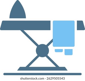 Iron Table Glyph Two Colour Icon
