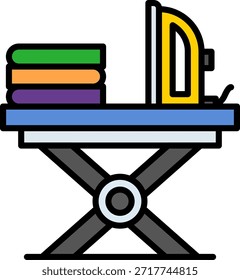 Mesa de hierro Nuevo Vector de diseño de iconos creativos