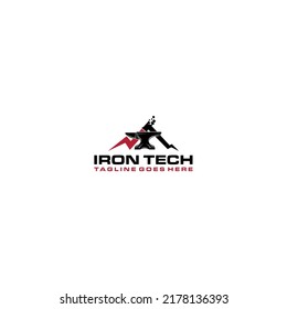 Iron Tech Logo Sign Design