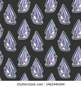Iron. Vector concept in doodle and sketch style. Hand drawn illustration for printing on T-shirts, postcards. Seamless pattern for textile, paper wrap. Texture background.