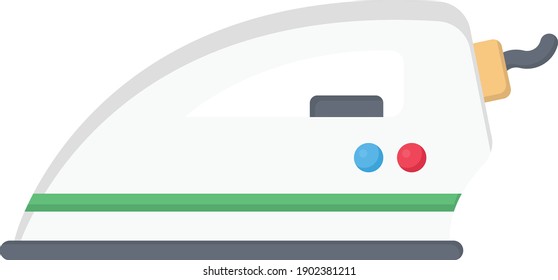 iron vector flat colour icon