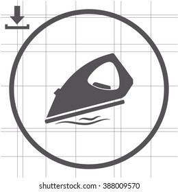 Iron vector icon.