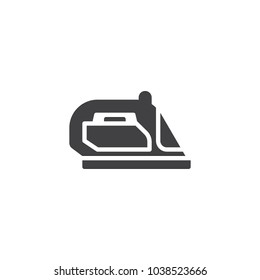 Iron vector icon. filled flat sign for mobile concept and web design. Flatiron simple solid icon. Symbol, logo illustration. Pixel perfect vector graphics
