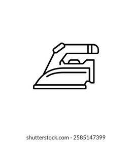 iron vector icon. home appliance icon line style. perfect use for logo, presentation, website, and more. modern icon design outline style