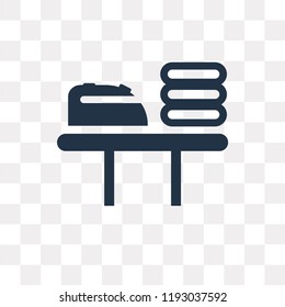 Iron vector icon isolated on transparent background, Iron transparency concept can be used web and mobile