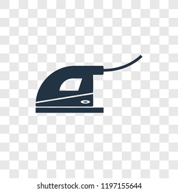 Iron vector icon isolated on transparent background, Iron transparency logo concept