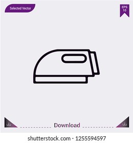 Iron vector icon. Modern, simple, isolated, flat best quality icon for web site designs or mobile apps. Vector illustration.