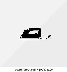 Iron Vector Icon, The outlined symbol of electric iron. Simple, modern flat vector illustration for mobile app, website or desktop app   