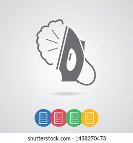 An iron vector icon. The sign of an iron. The symbol of an iron.