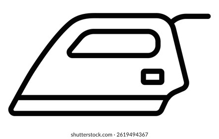 Ilustración vectorial de hierro en estilo lineal audaz limpio. Trazo editable.