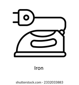 Eisen-Vektorgrafik   Skizze Design Illustration. Küche und Home-Symbol auf weißem Hintergrund EPS10-Datei