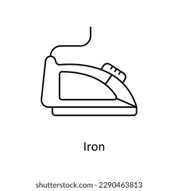 Iron Vector    outline Icons. Simple stock illustration stock