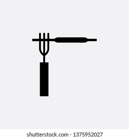 iron welding icon vector
