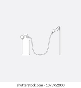 iron welding icon vector