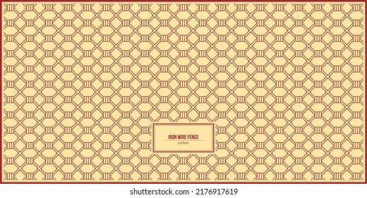 iron wire fence simple pattern