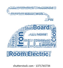 iron word cloud. tag cloud about iron
