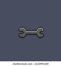 iron wrench in pixel style