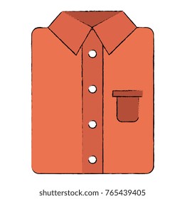 ironed shirt isolated icon