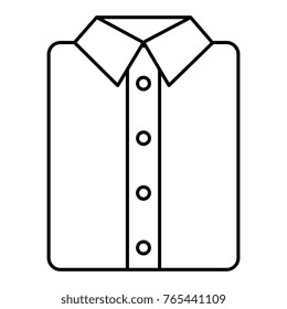 ironed shirt isolated icon