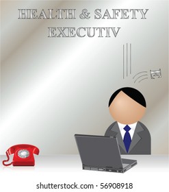Ironic accident at the health and safety executive office