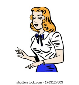 Ironic Satirical Illustration of a Retro Classic Comics book character