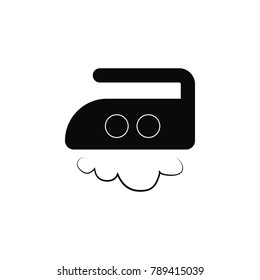 Ironing at an average temperature of up to 180 degrees icon. Wash elements. Premium quality graphic design icon. Simple love icon for websites, web design, mobile, info graphics on white background