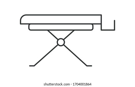 Ironing board, appliance, furniture, iron, iron stand, ironing clothes, clothes, cloth free vector icon