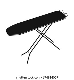 Ironing board. Dry cleaning single icon in black style vector symbol stock illustration web.