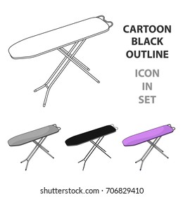 Ironing board. Dry cleaning single icon in cartoon style vector symbol stock illustration web.