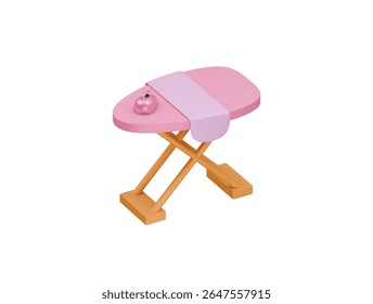 ironing board icon 3d illustration render