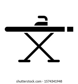 ironing board icon glyph vector design