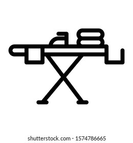 ironing board icon outline vector design