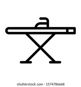 ironing board icon outline vector design