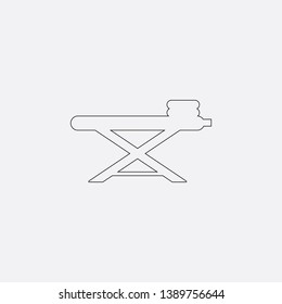 ironing board icon sign signifier vector