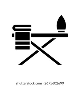 ironing board icon vector design template simple and clean