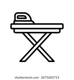 ironing board icon vector design template simple and clean