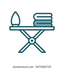 ironing board icon vector design template simple and clean