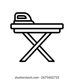 ironing board icon vector design template simple and clean